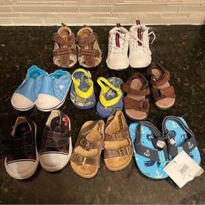 Baby Size 3 Bundle of Shoes Sandals and Crocs